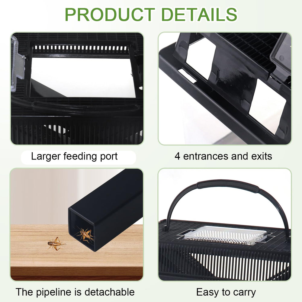 NANEEZOO Cricket Keeper handheld design for portable reptile care