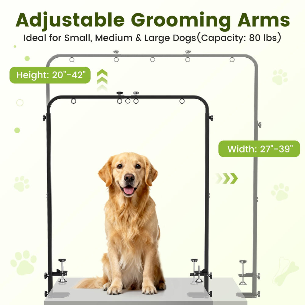 NantFun table clamp securely attaches to tables up to 2.76 inches thick.