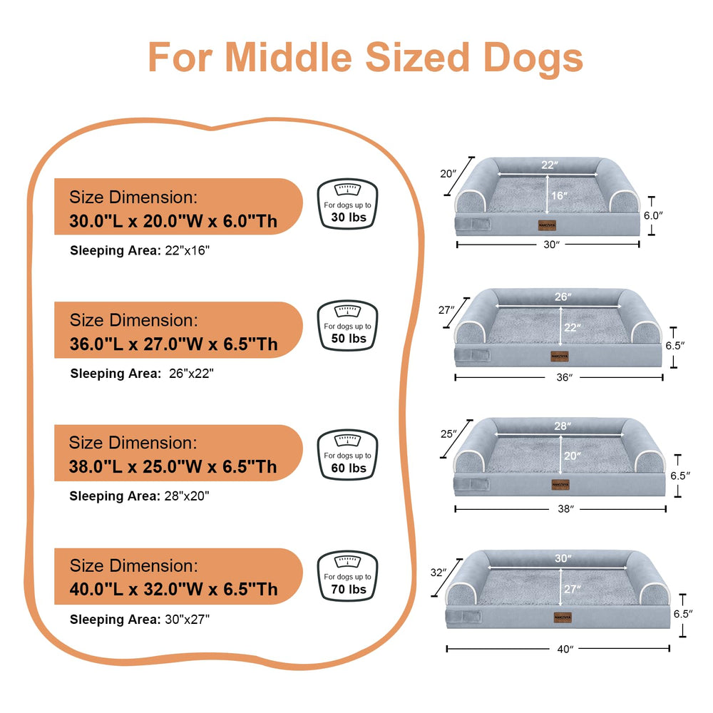 NANUYA non-slip bottom helps keep the bed in place.
