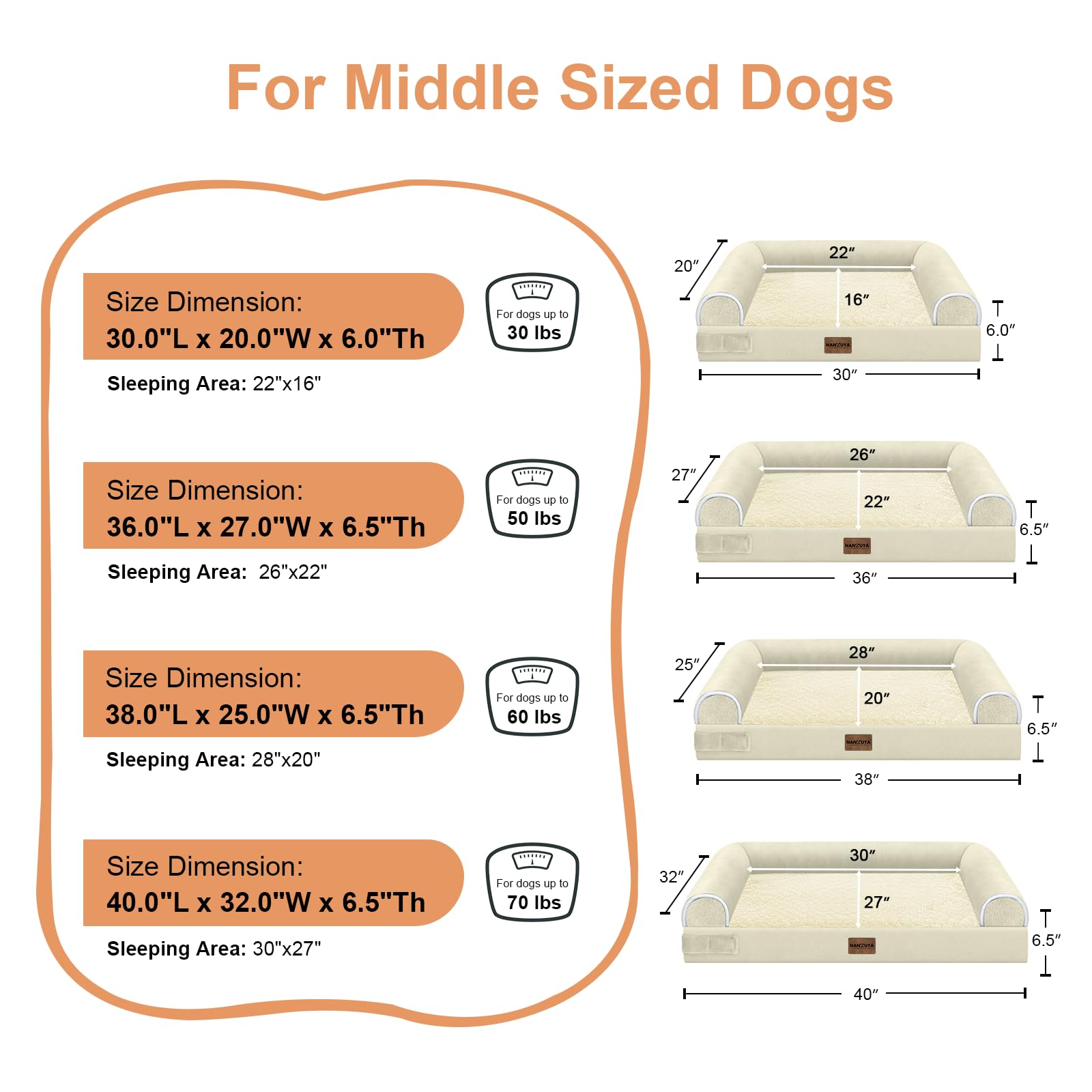 NANUYA non-slip bottom prevents movement on smooth floors.