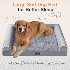 NANUYA orthopedic bed with egg crate foam for even weight distribution
