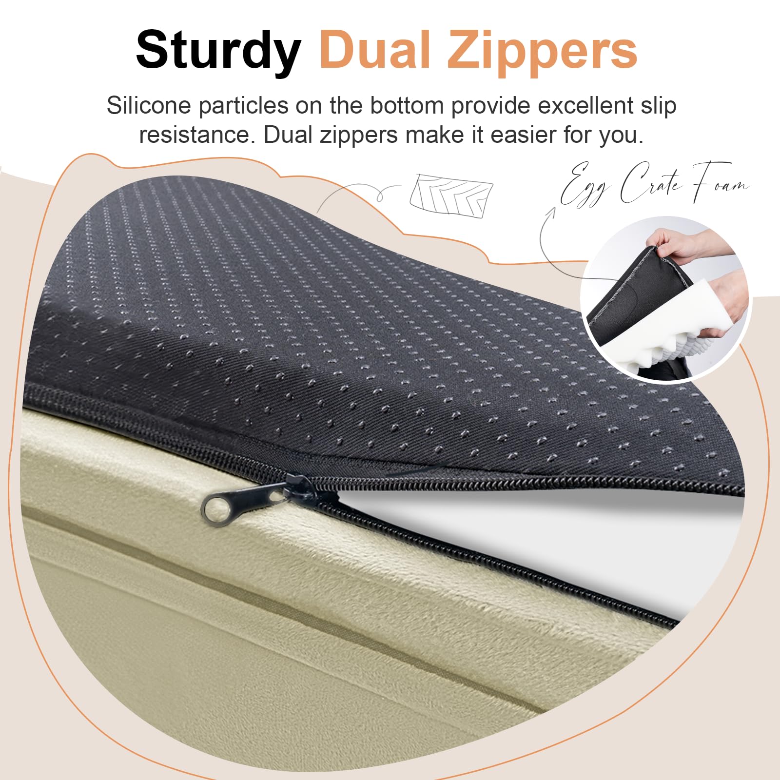 NANUYA soft velvet surface offers a cozy nap experience.