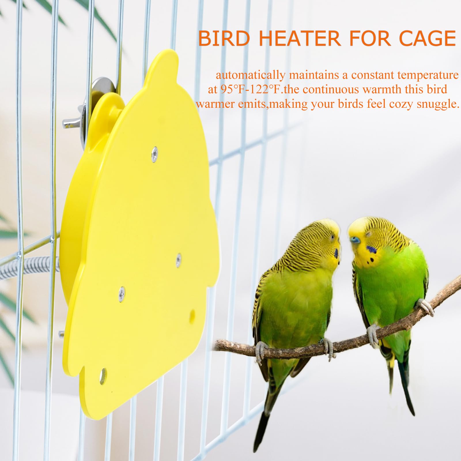 NAOEDEAH Bird Heater metal shell improves heat conduction and durability.
