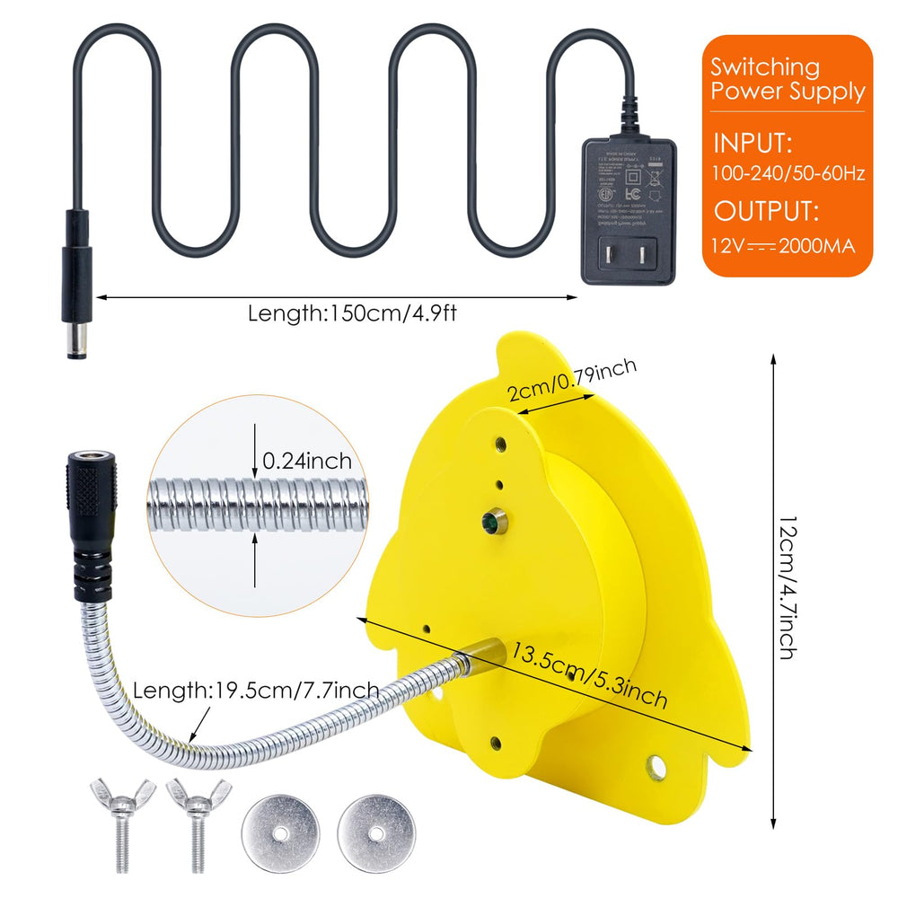 NAOEDEAH Bird Heater thermostat function maintains safe cycling.