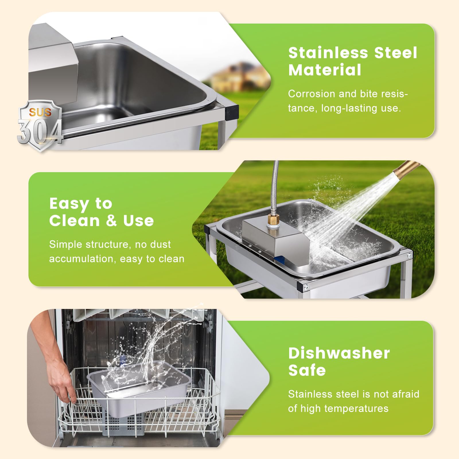 NAOEDEAH outdoor waterer suitable for livestock like horses, goats, and chickens.