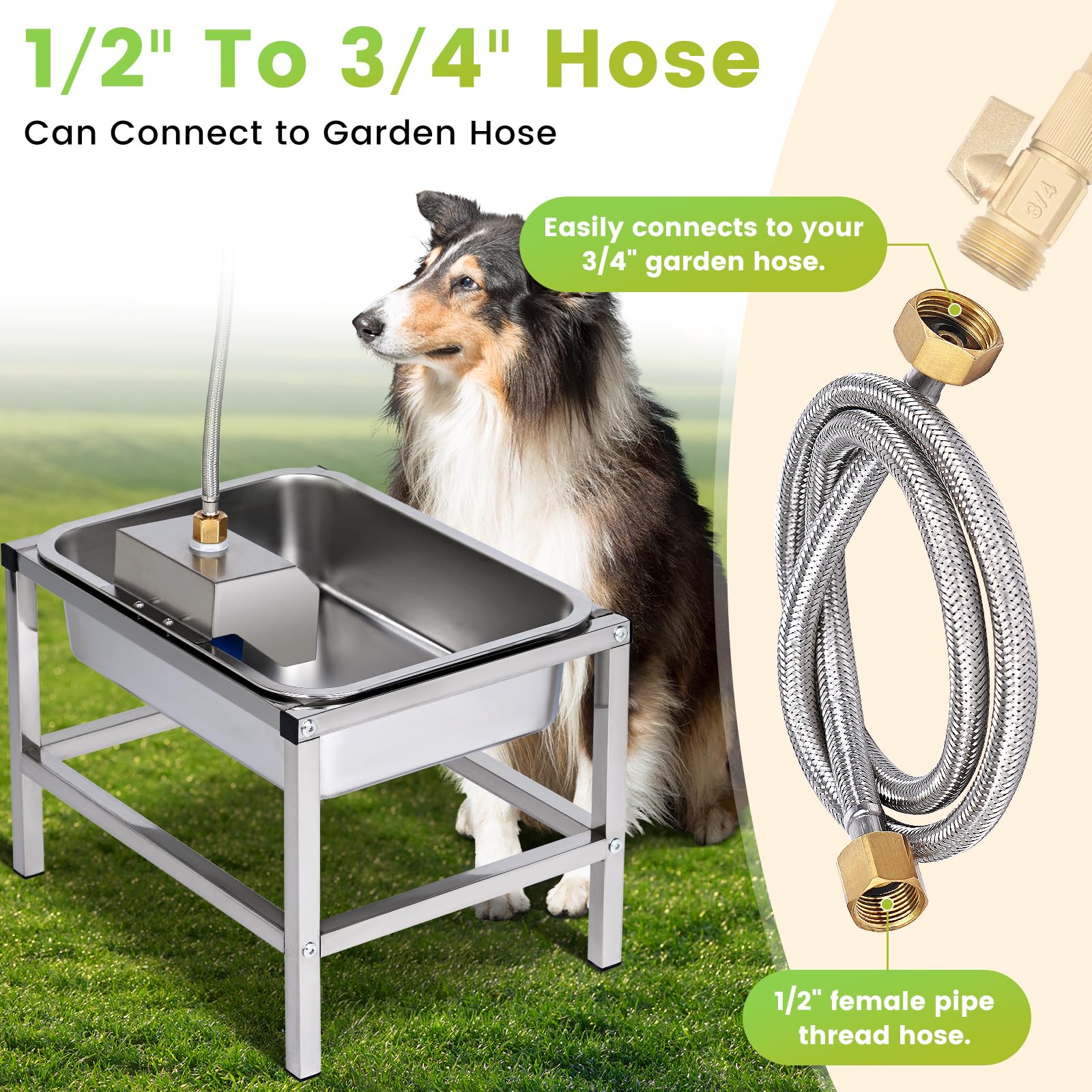 NAOEDEAH shelf-adjustment feature supports large and small dogs with flexibility.