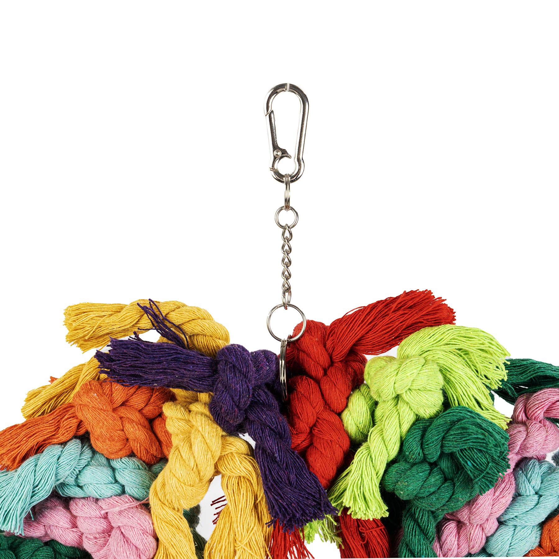 Napiass Parrot Swing parakeet enjoying secure playtime on hanging rope
