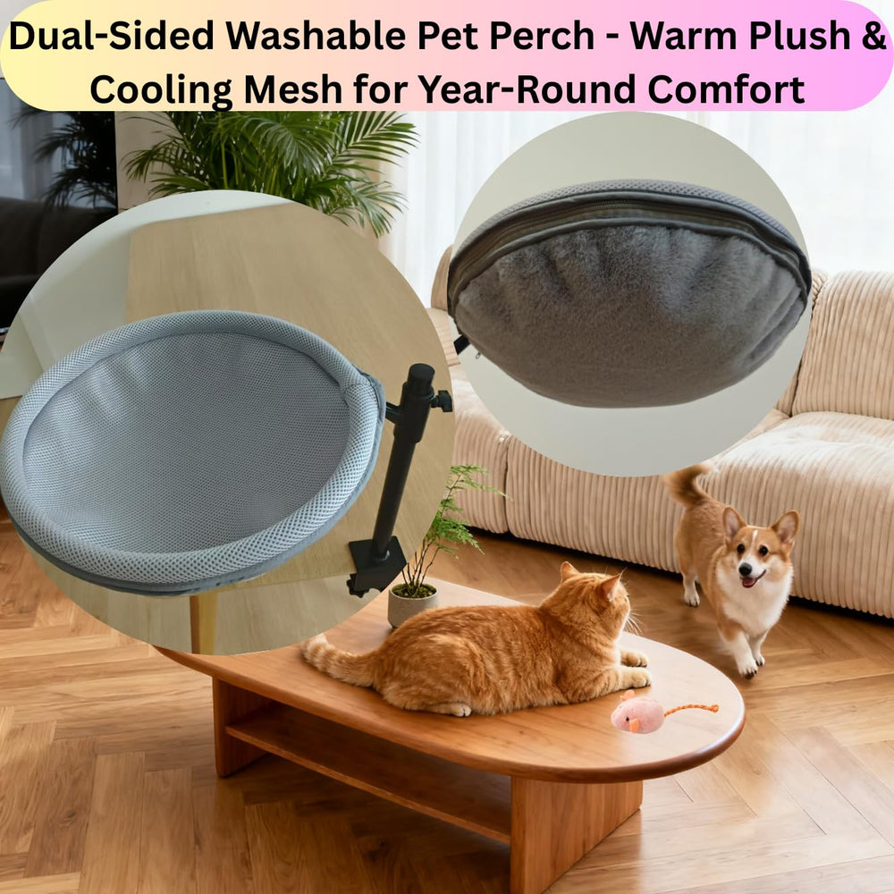 Naprohiur cat desk bed desk clamp fits up to 2 inches