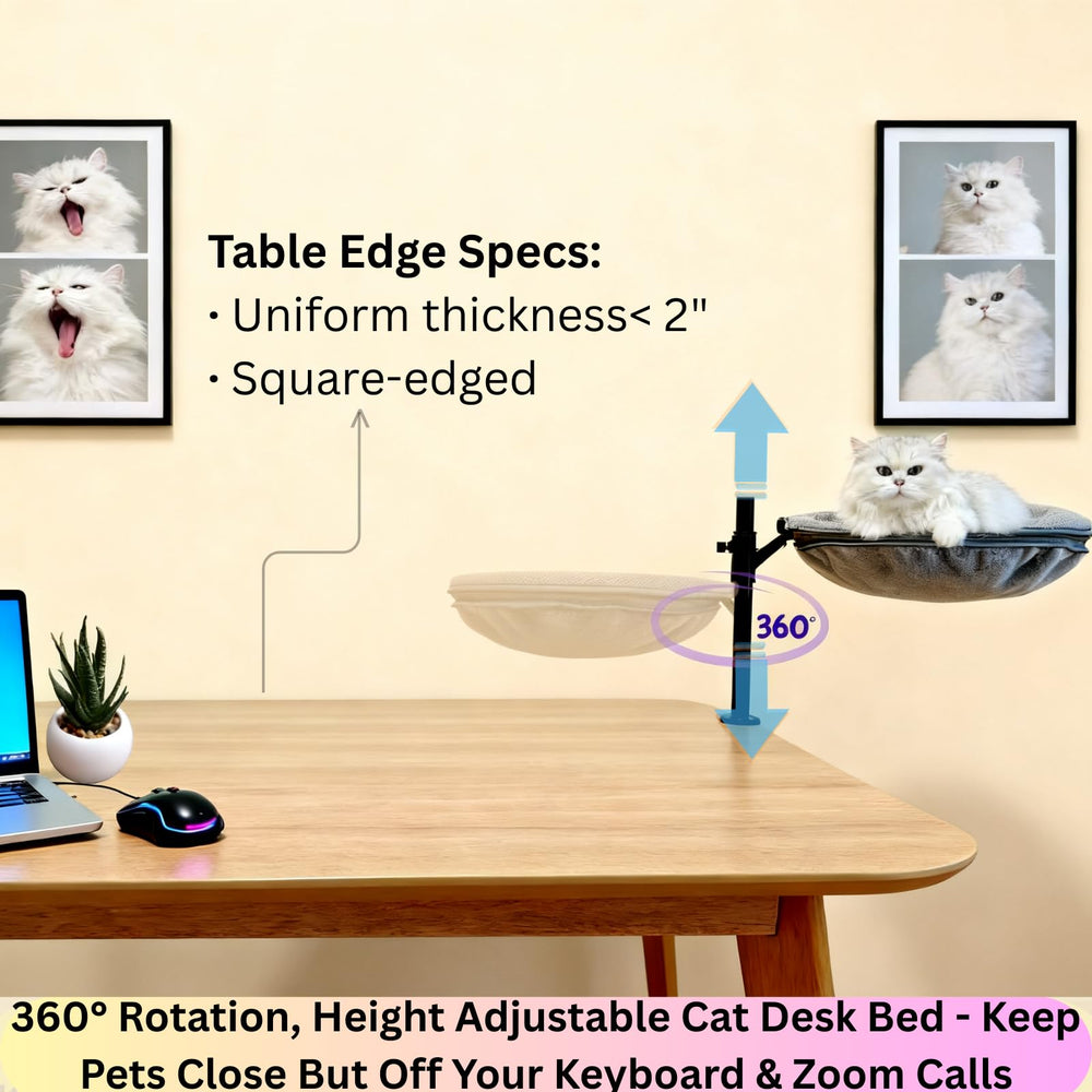 Naprohiur cat desk bed easy assembly no tools needed