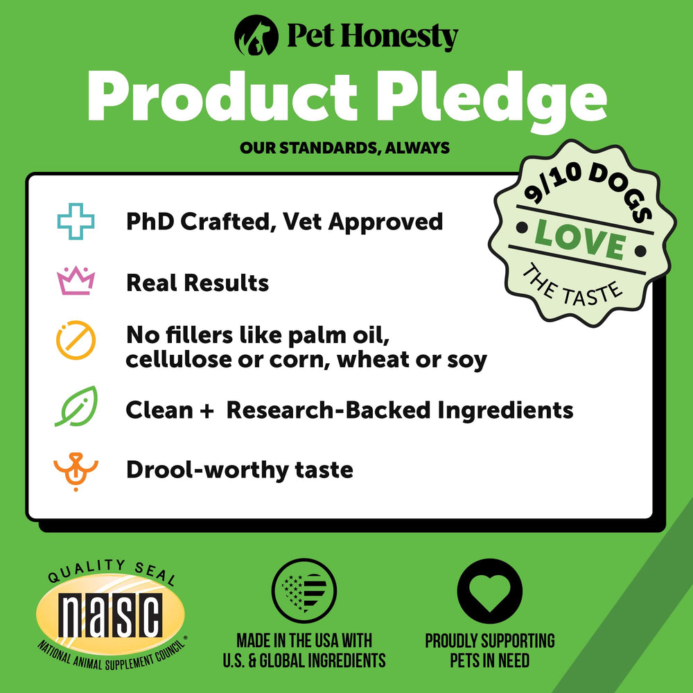 NASC member American-made Pet Honesty label featuring vet-approved, clean ingredients.