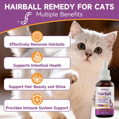 NaSeny cat hairball remedy drops apply smoothly for quick administration and gentle digestion.