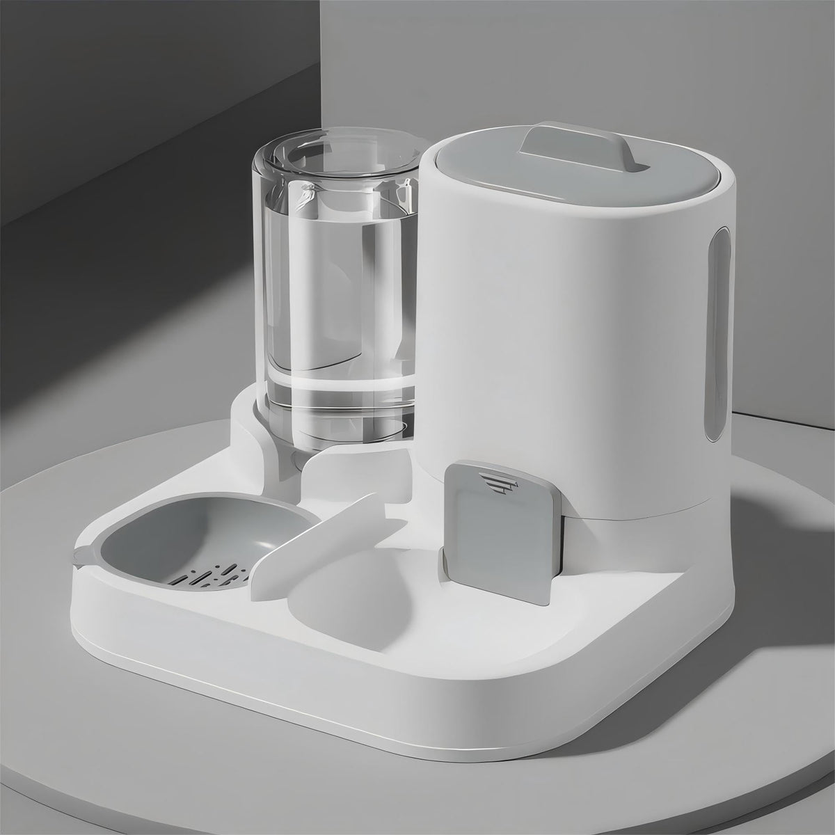 NASTELLA automatic feeder and water dispenser set keeps pets fed while away