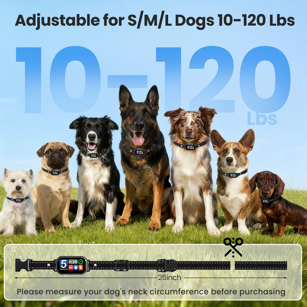 NATGOVOD IP67 waterproof collar withstands rain and splashes.
