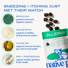 Native Pet algae oil close-up; essential fatty acids for skin support.