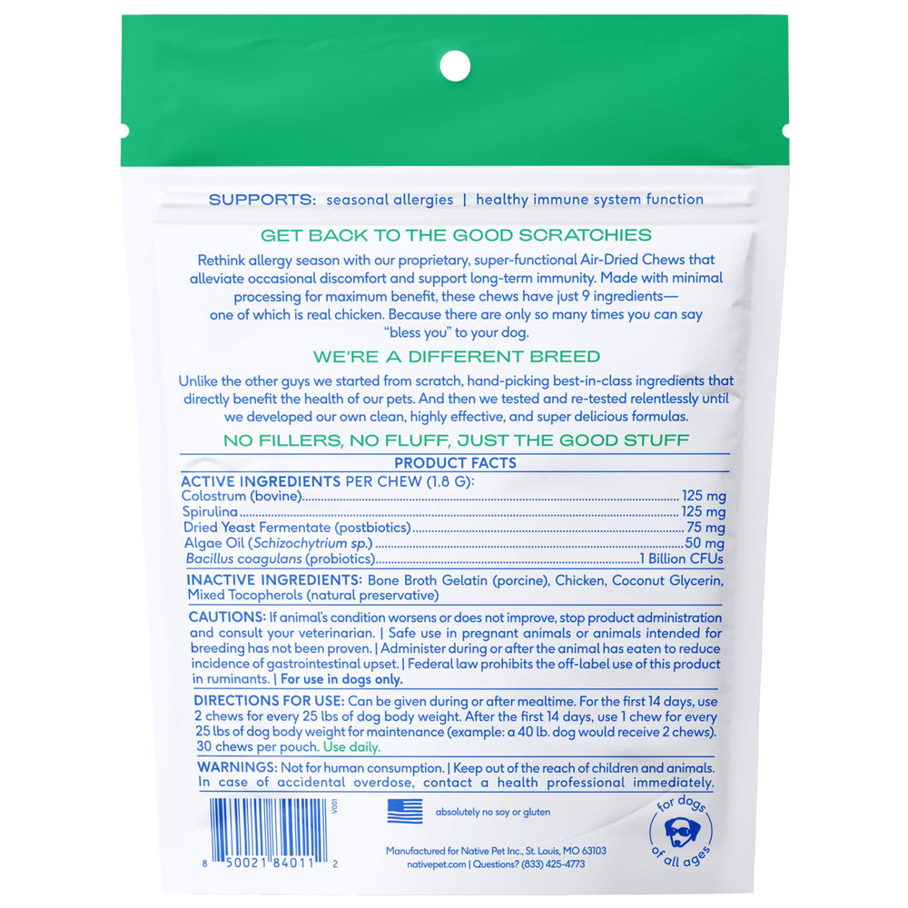 Native Pet USA-made label; domestically produced nutrition you can trust.