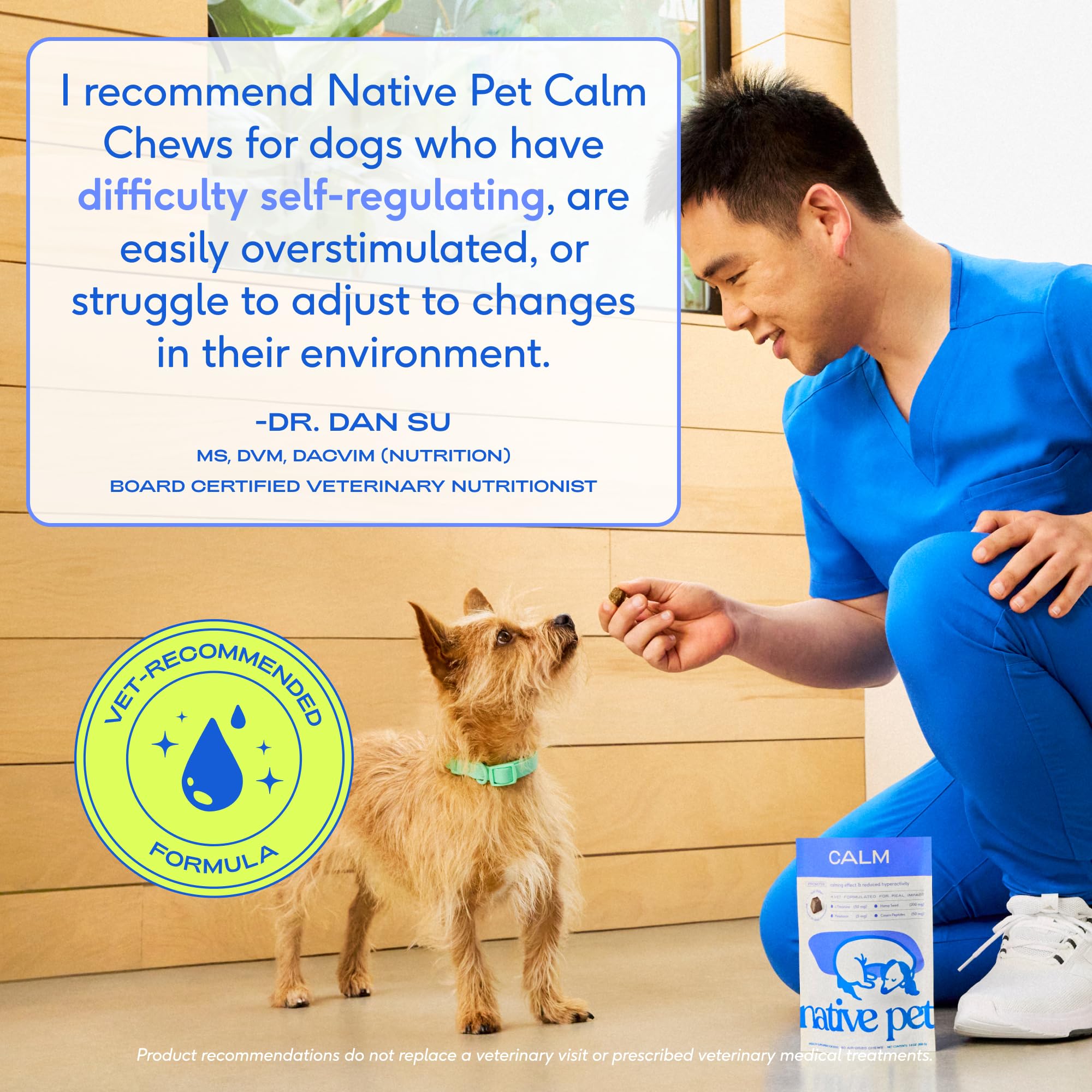 For dogs six months and older, easy daily calming routine
