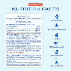 Native Pet dog meal mix in kibble after adding salmon oil.