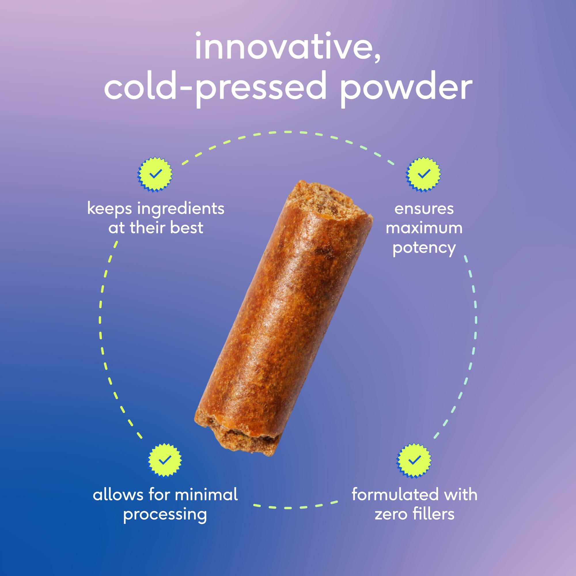 Native Pet GutWell Stress Support packaging note reassures consistent ingredients despite label changes.