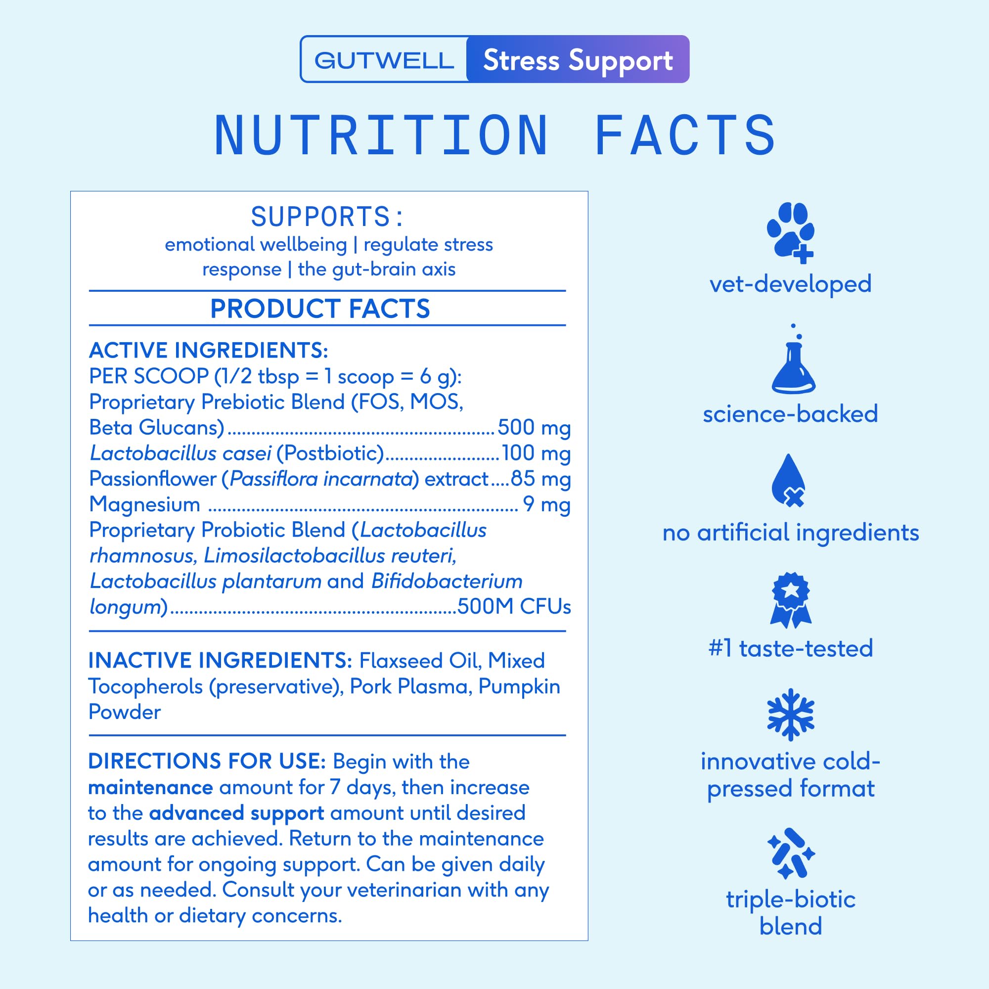 Native Pet GutWell board-certified veterinary nutritionist endorsement highlights trusted formulation.