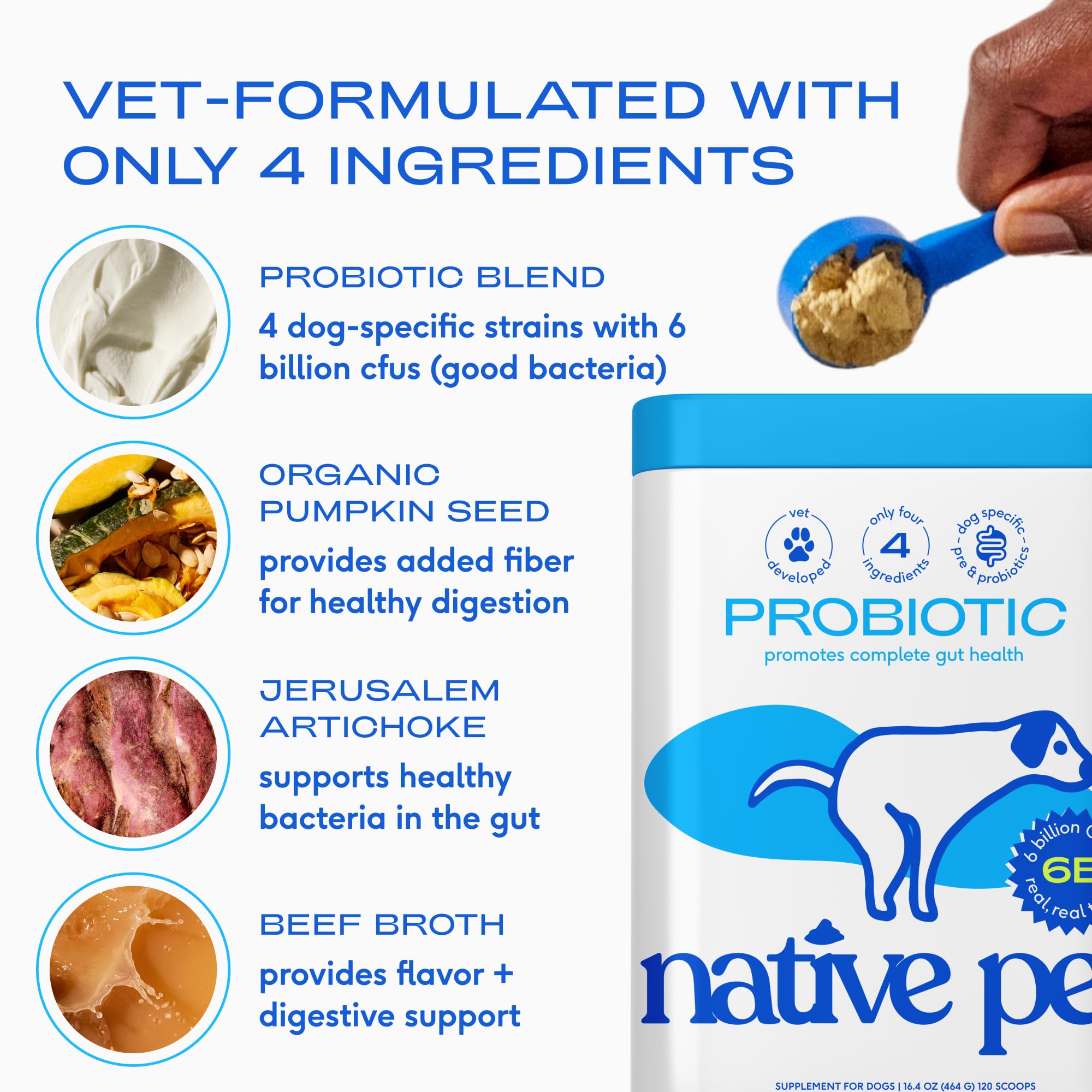 Pumpkin fiber and inulin for digestive balance