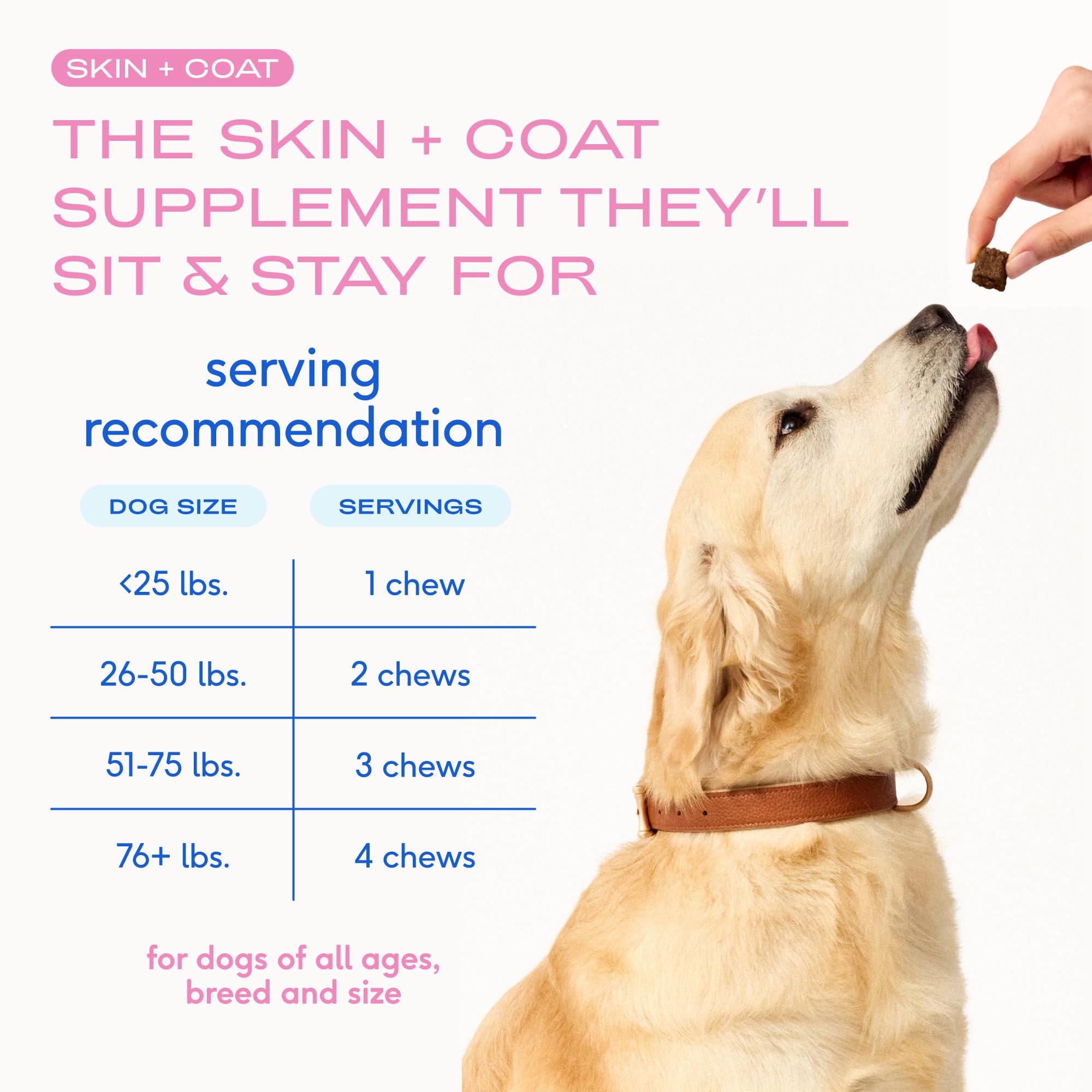 Native Pet Skin & Coat Chews air-dried for maximum potency.