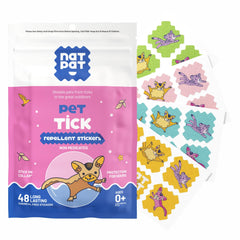 NATPAT outdoor patches for dogs packaging; non-toxic tick protection on the go