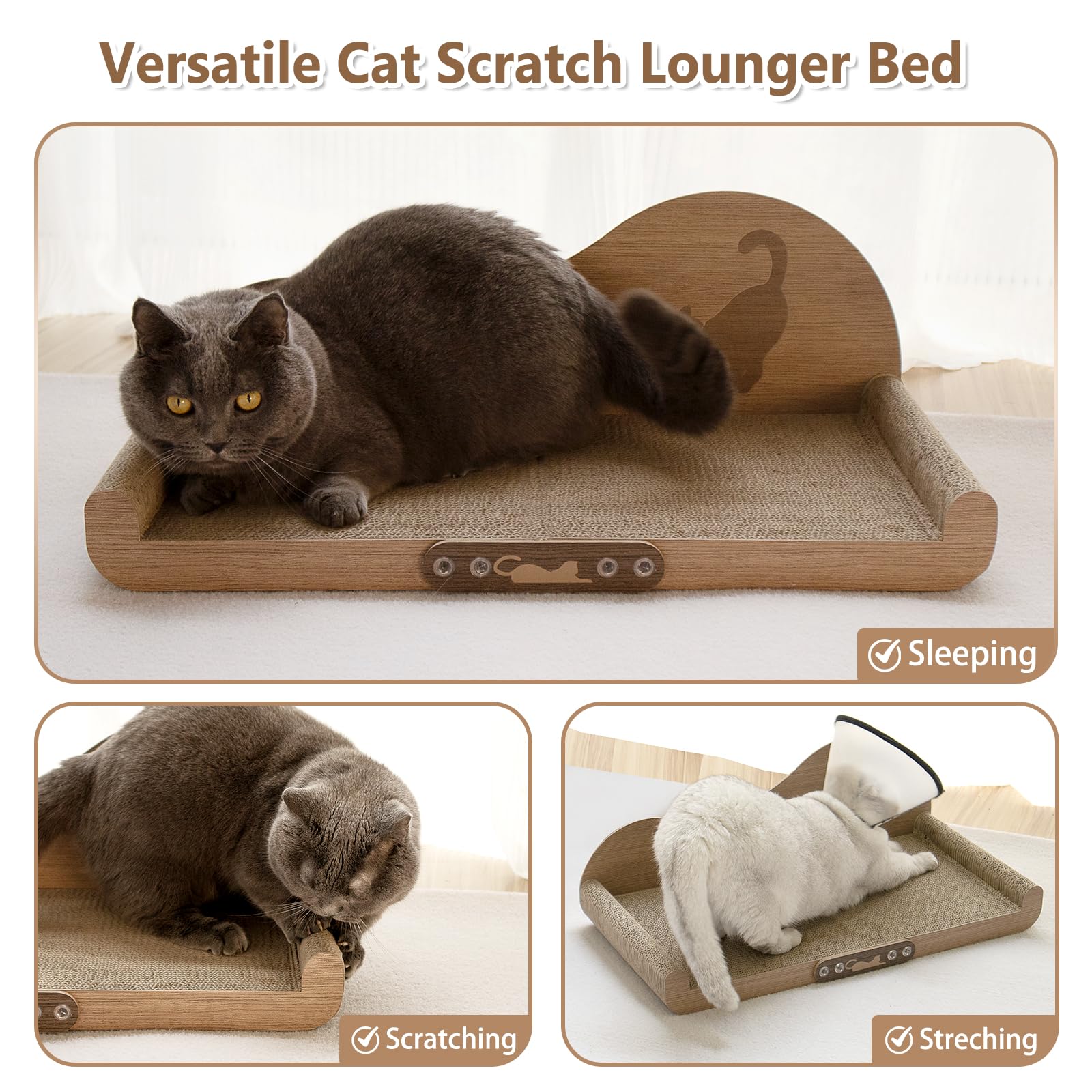 NATUYA large-cat-scratcher-room-scene showing king-size lounging space.