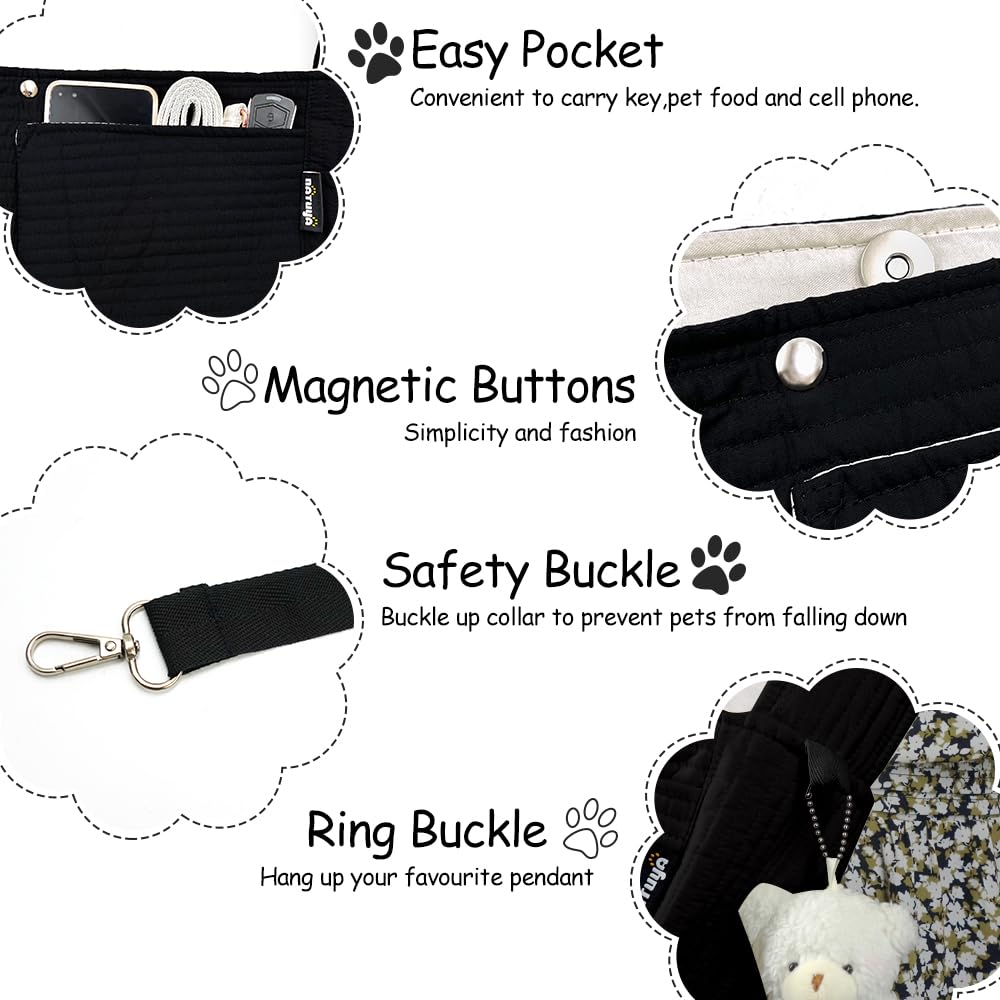 NATUYA safety features emphasize secure closure and pet safety.