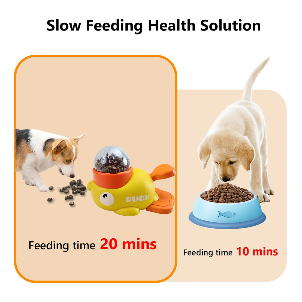 Slow feeding design helps pace meals for pets and reduces haste
