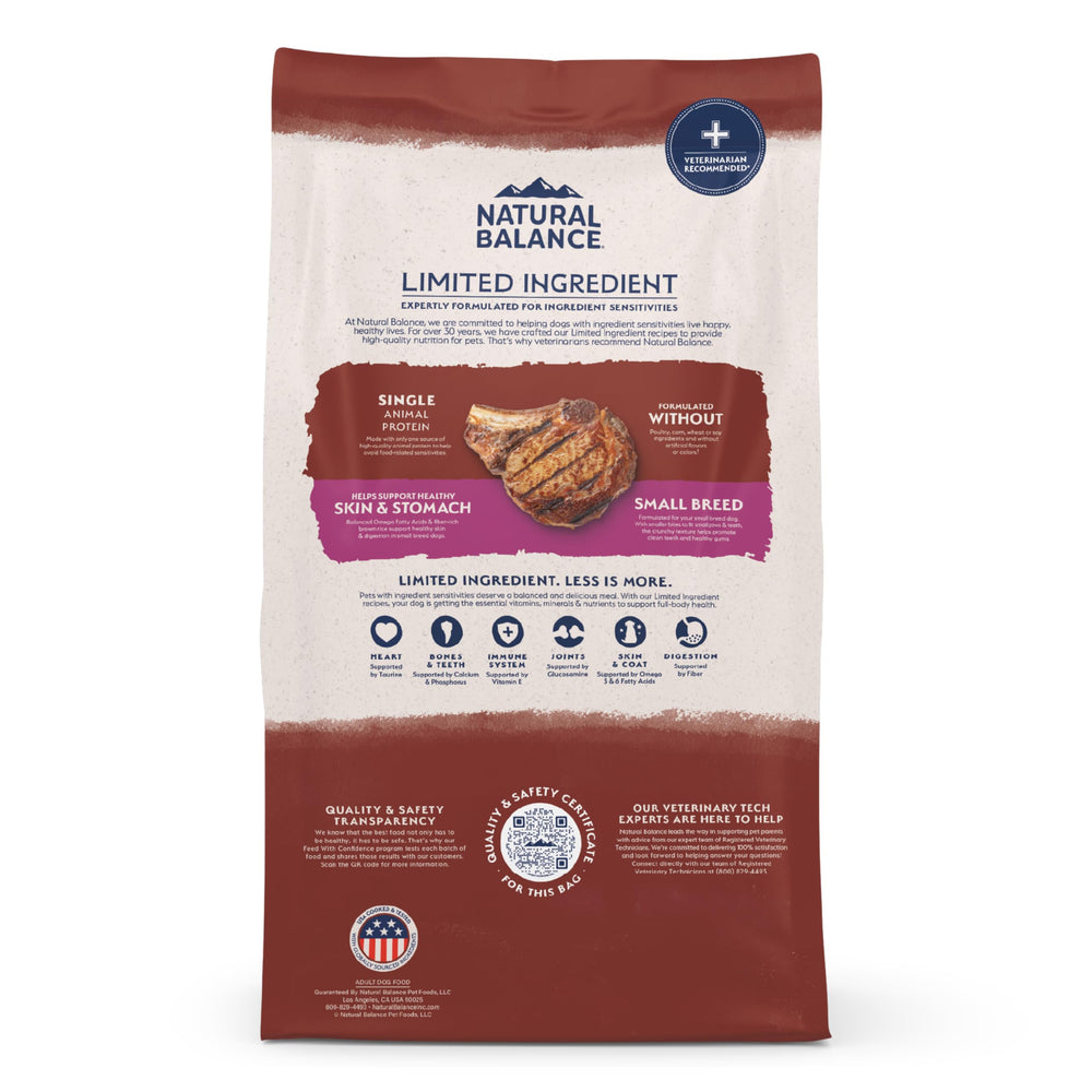 12-pound bag label shown with product branding and ingredients