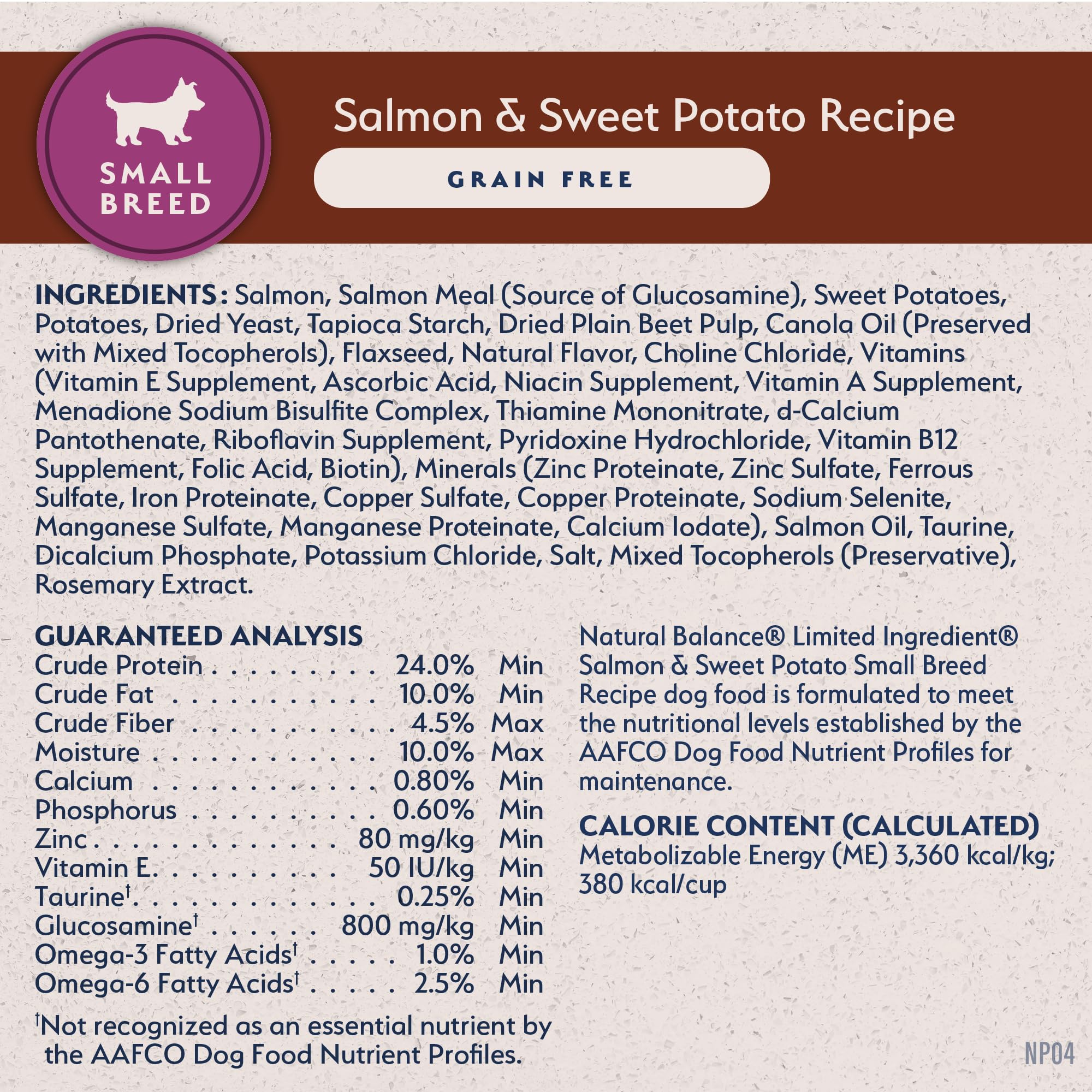 Natural Balance 12-pound-bag packaging offers convenient home feeding