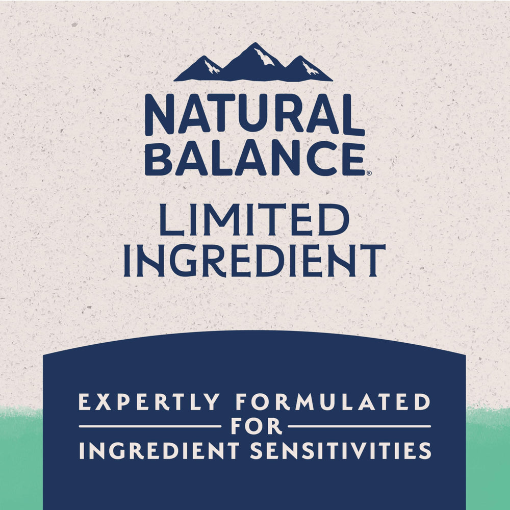 24-pound Natural Balance bag ready for easy feeding