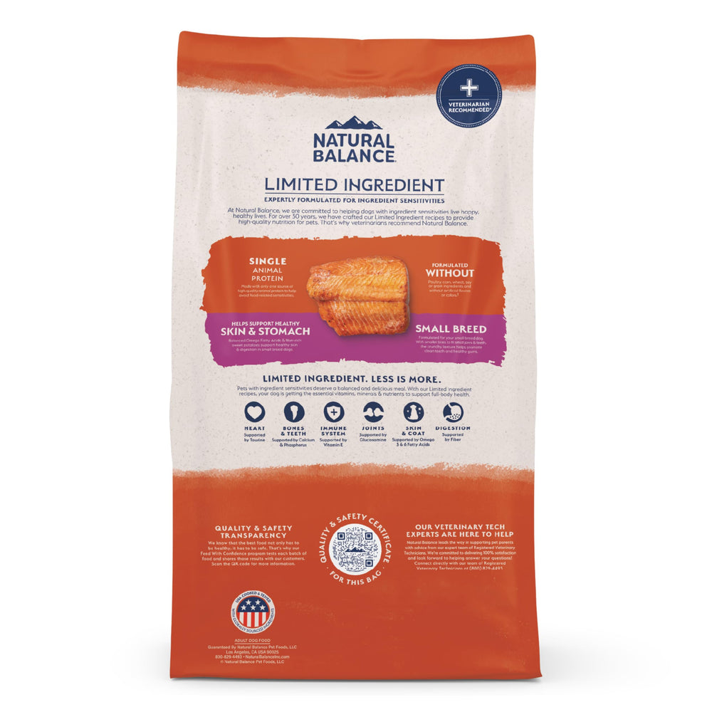 Natural Balance batch-testing seal on bag emphasizes safety and transparency