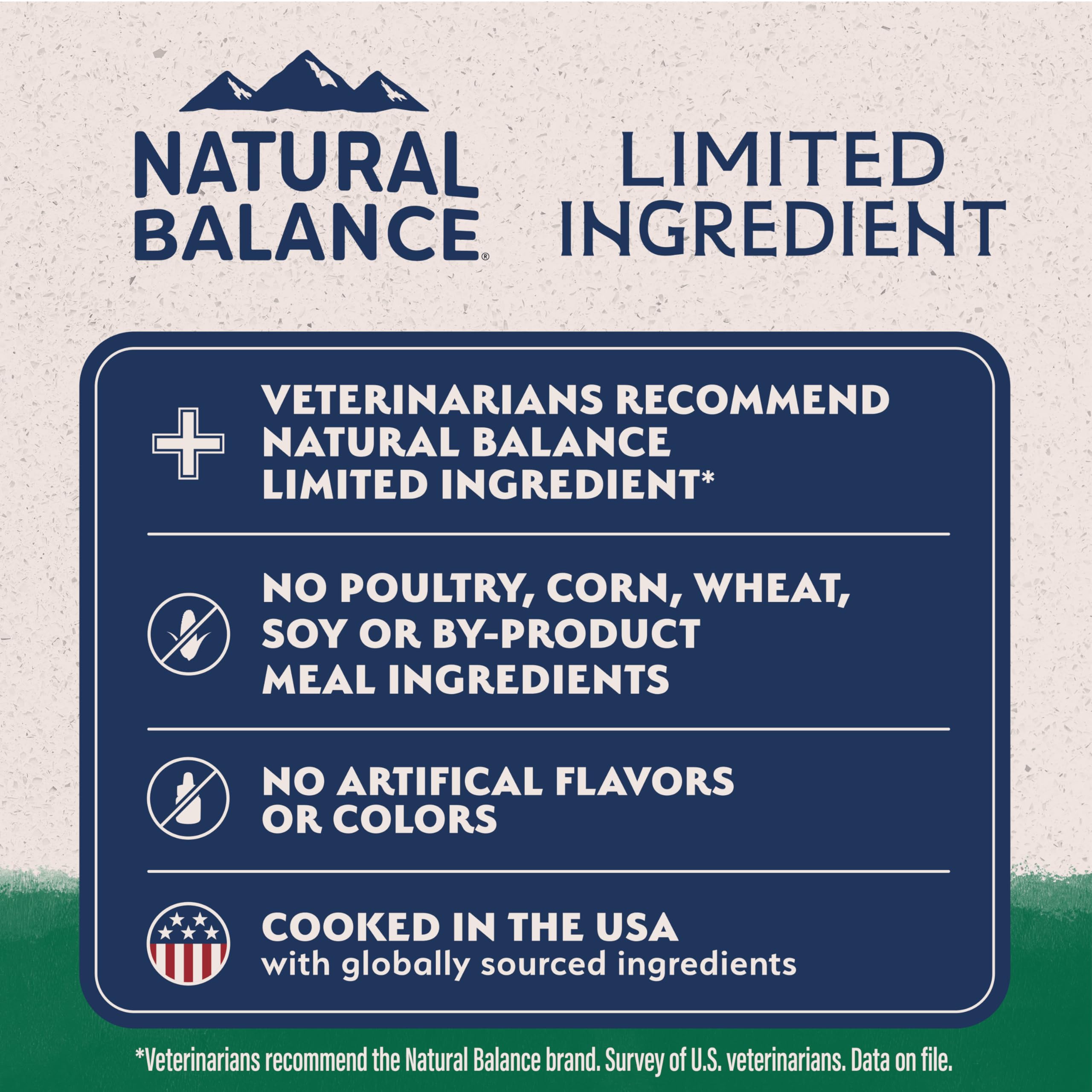 Natural Balance brown rice aids digestion and steady energy in small dogs