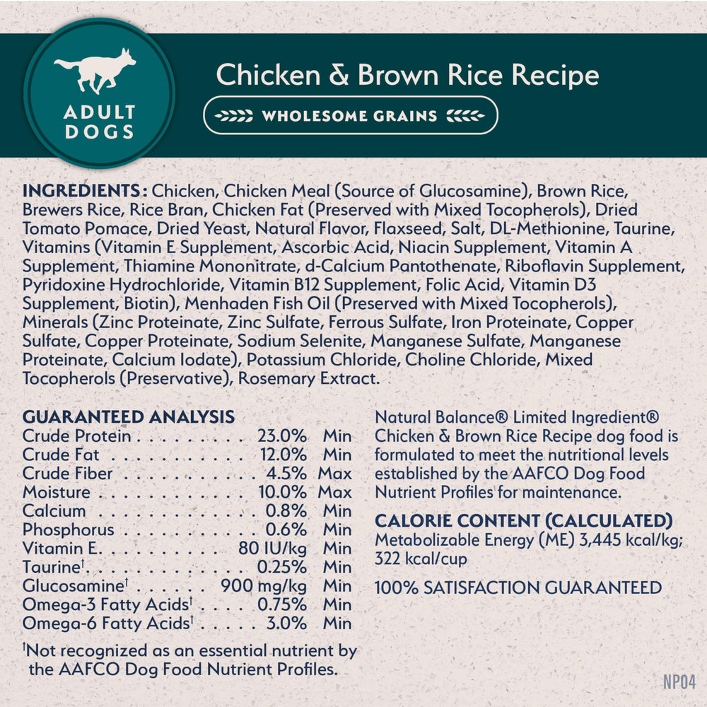 Natural Balance 4-pound-bag image offers a convenient trial option for new customers.