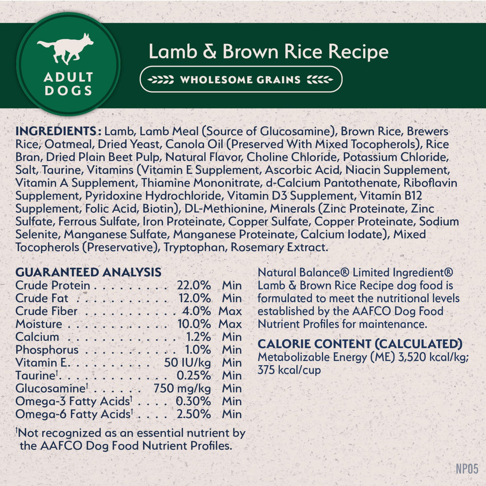 Natural Balance Feed with Confidence seal signals safety testing.