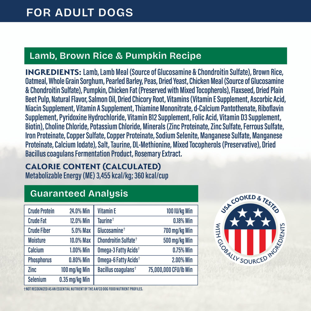 Natural Balance Health Protection with glucosamine and chondroitin for joint support.