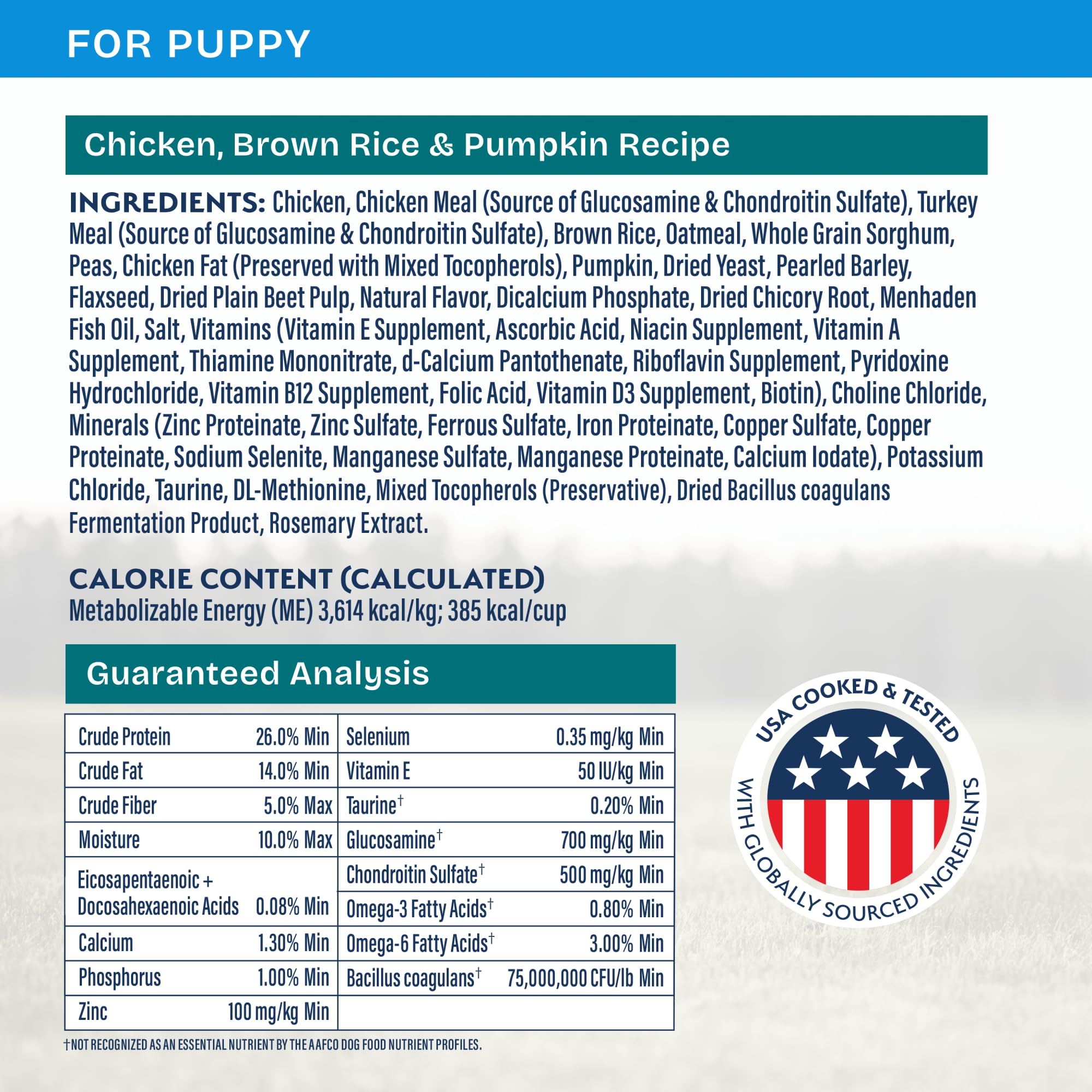 Natural Balance Health Protection Puppy Dry Food features brown rice and pumpkin for gentle nourishment