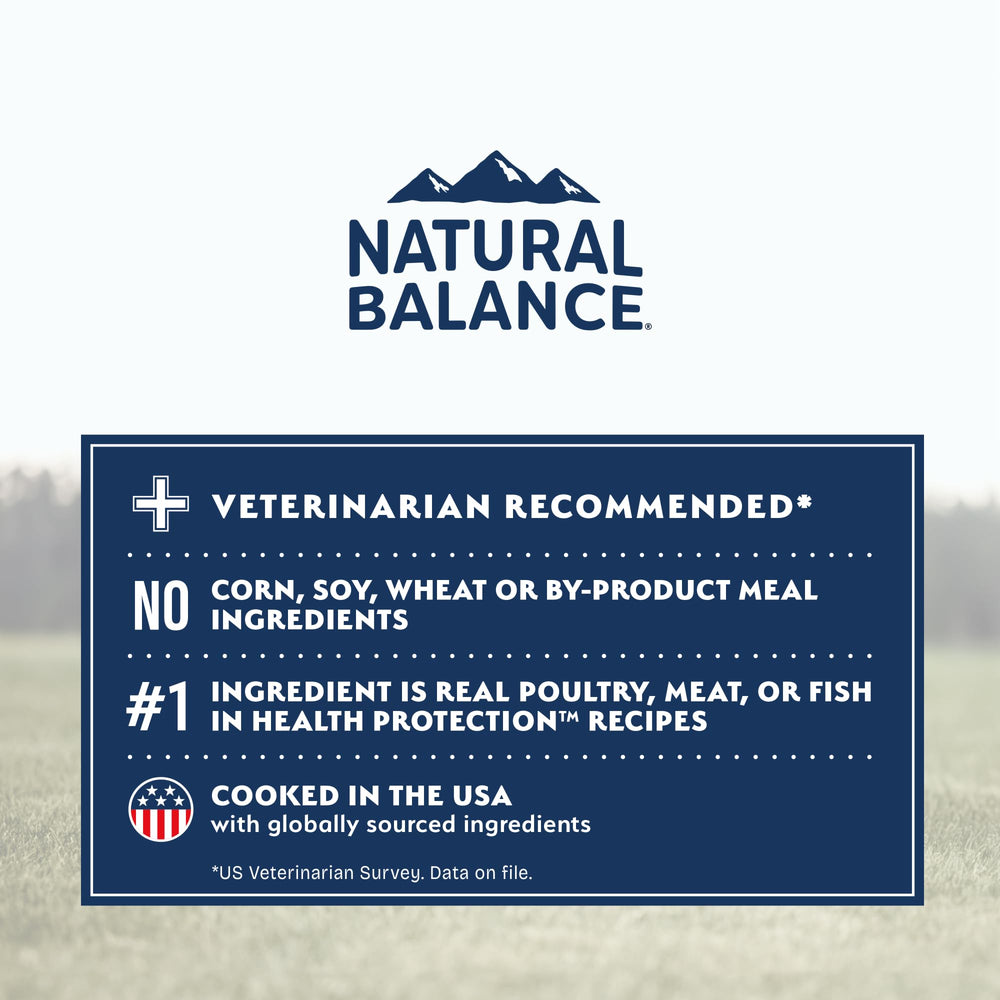 Natural Balance Health Protection Puppy Dry Food includes glucosamine and chondroitin for joints