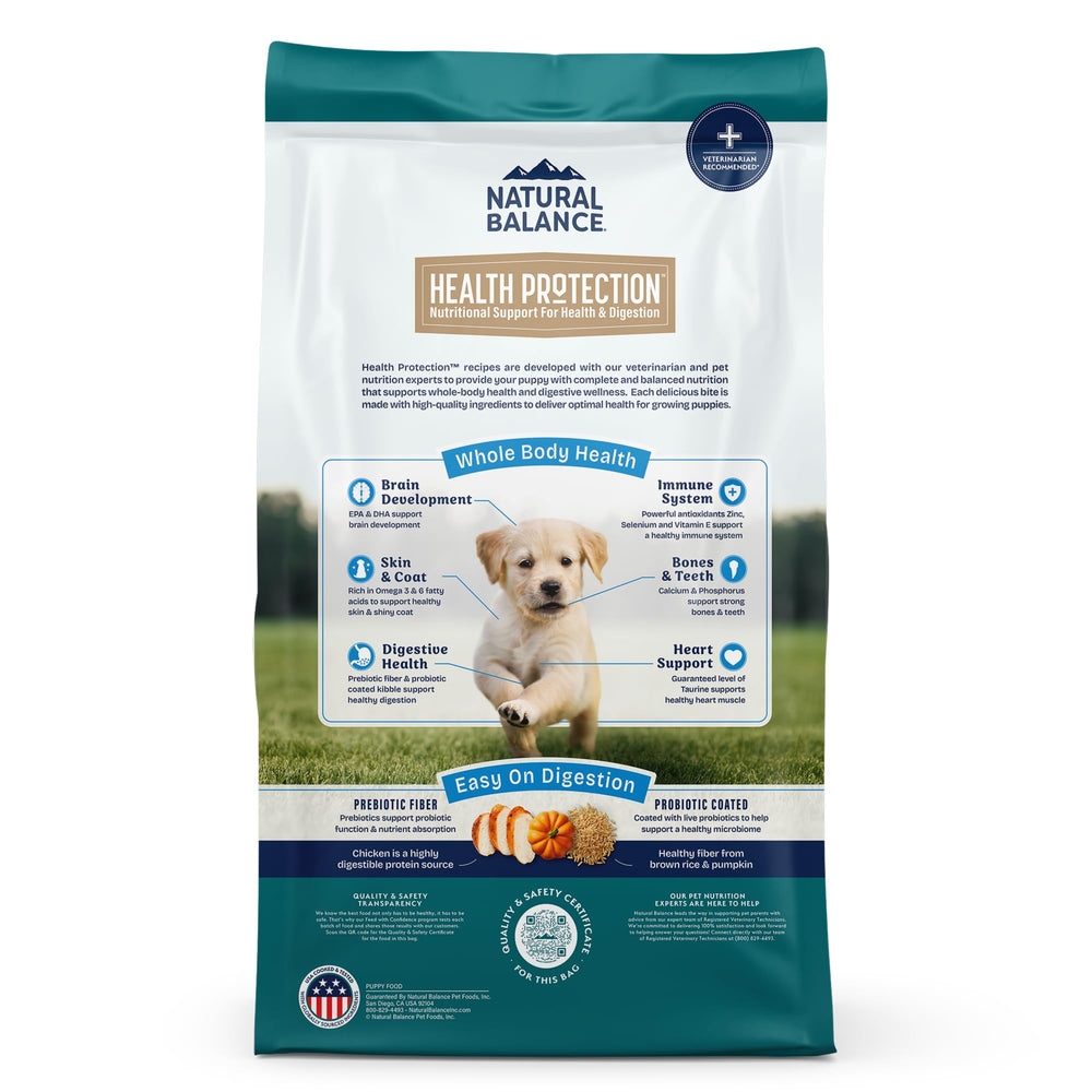 Natural Balance Health Protection puppy serving bowl for daily feeding