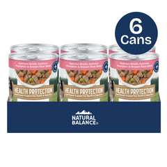 Natural Balance Health Protection with real salmon chunks for lean protein and flavor.