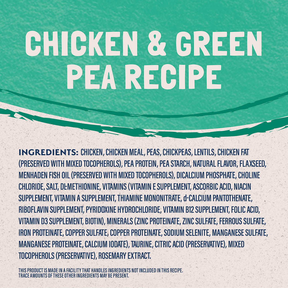 Natural Balance LID chicken protein highlights muscle maintenance for cats.
