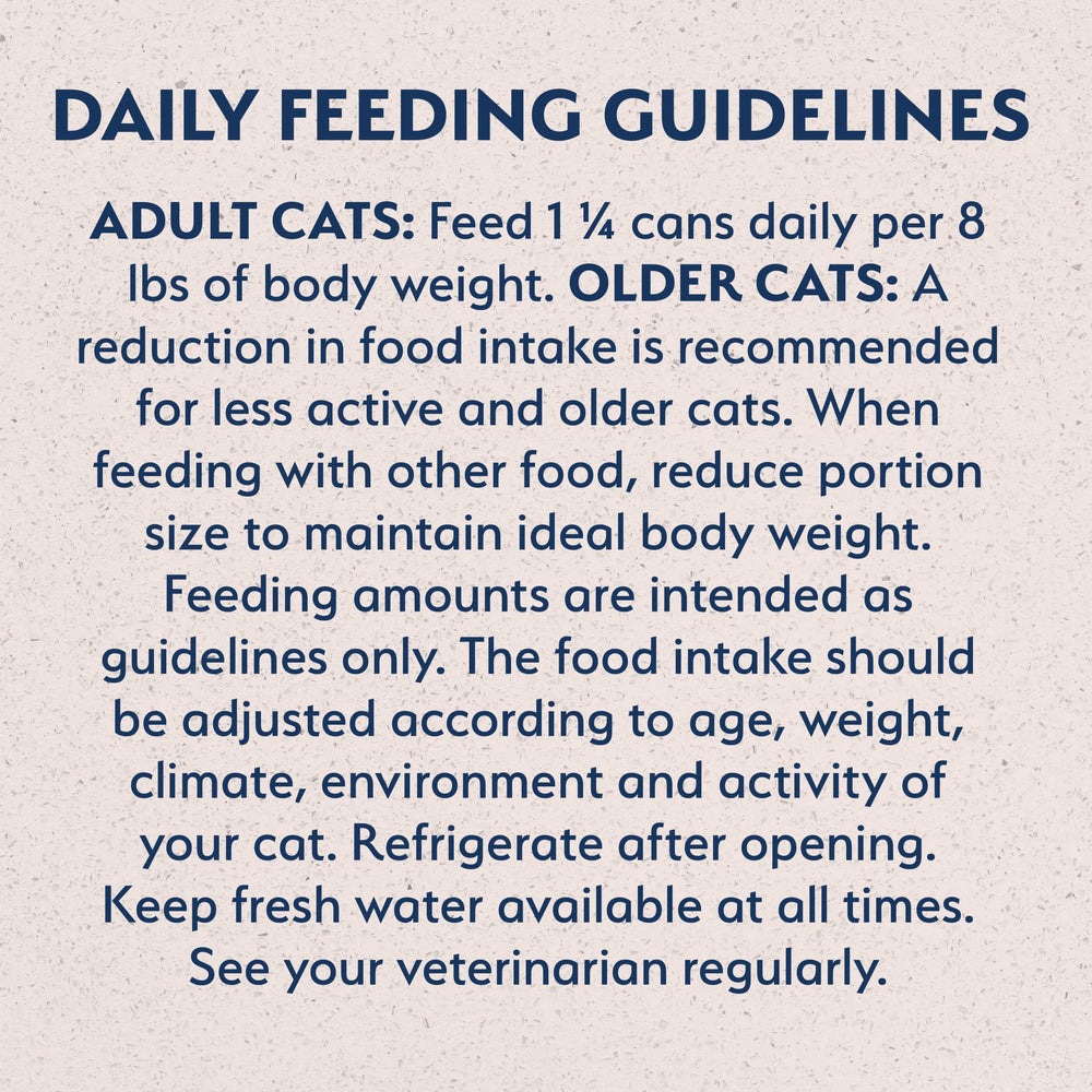 Green peas visible in Natural Balance canned cat food indicating grain-free fiber source.