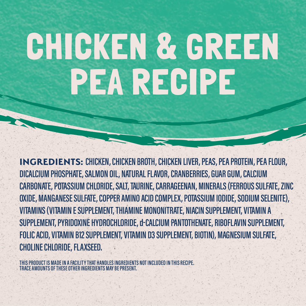 Natural Balance LID nutrition panel close-up describing essential nutrients for wellness