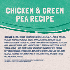 Natural Balance LID nutrition panel close-up describing essential nutrients for wellness