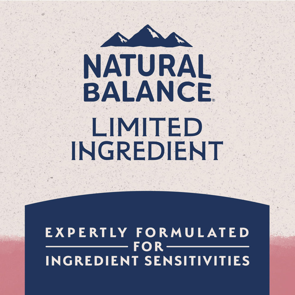 Natural Balance L.I.D. kibble served in a clean bowl showing appetizing texture