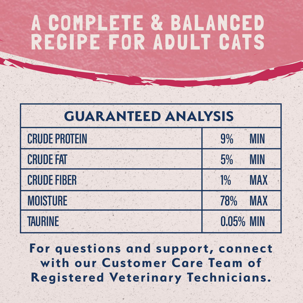 Serving bowl showcasing Natural Balance salmon cat food for adult cats.