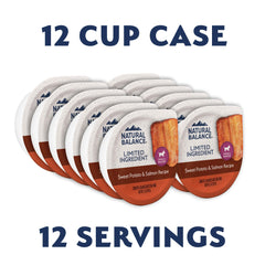 Natural Balance salmon and sweet potato cup, gentle digestion support for small dogs