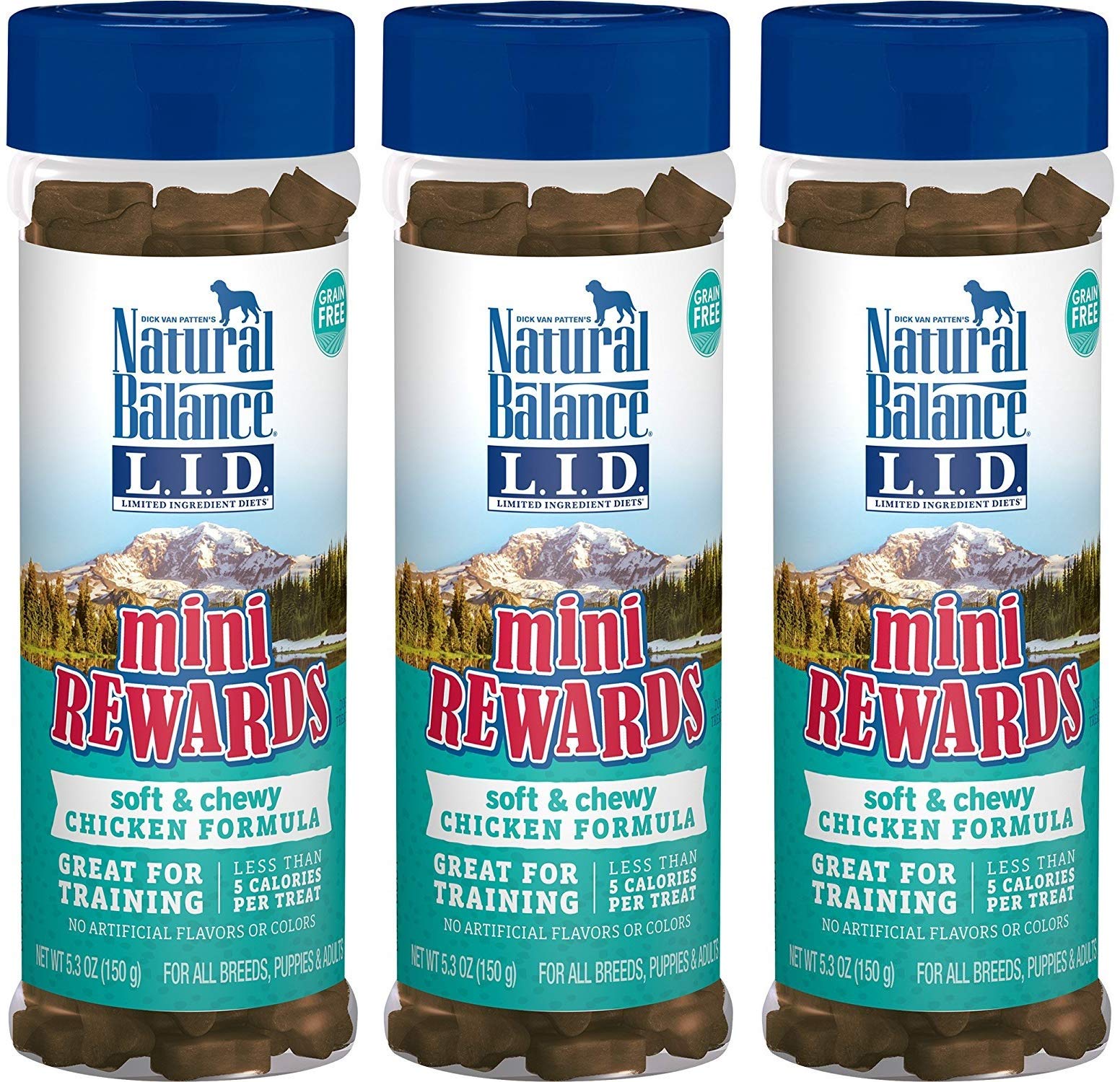Natural Balance Mini Rewards chicken soft chews, close-up, ideal for training sessions