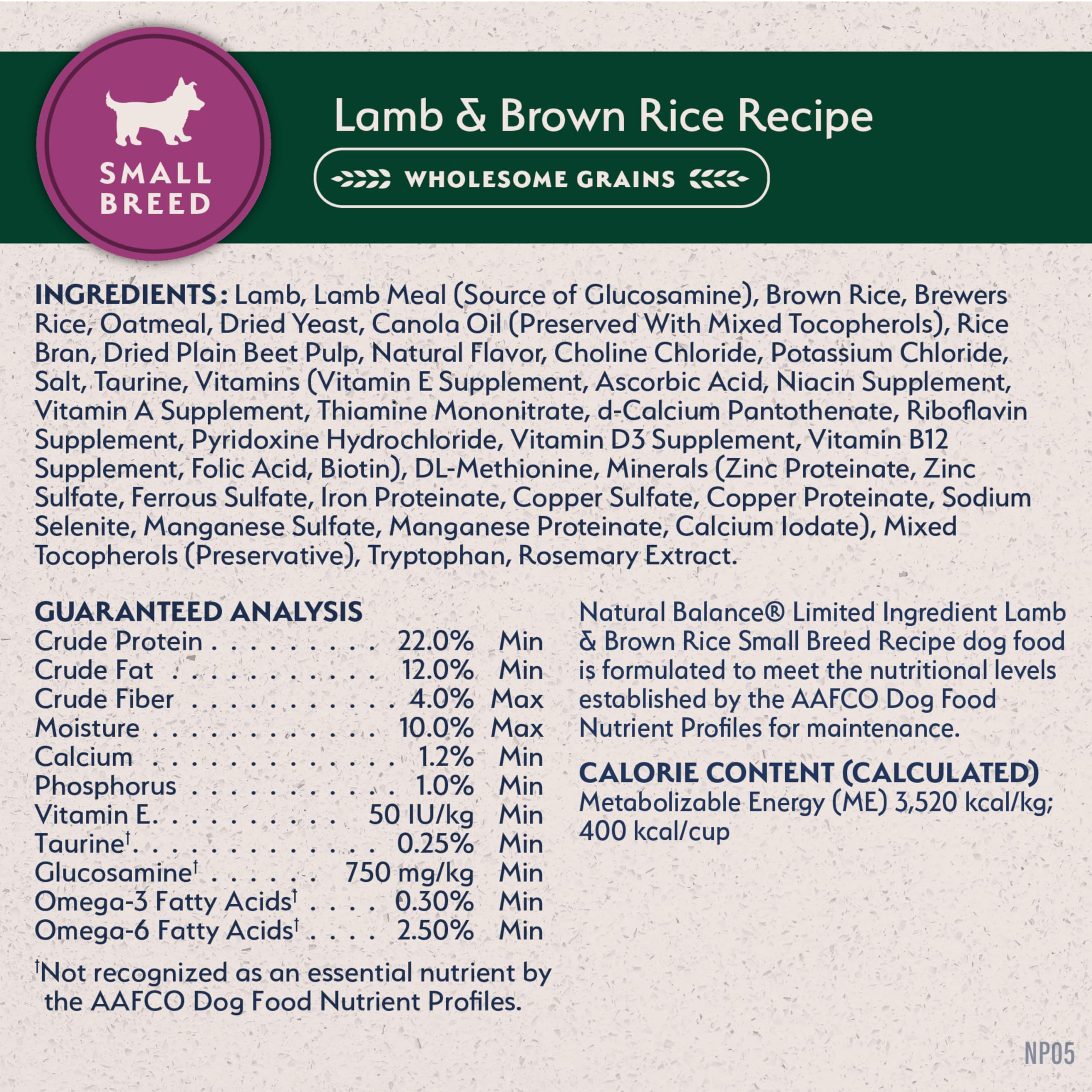 Natural Balance no corn wheat soy or artificial flavors improves ingredient transparency